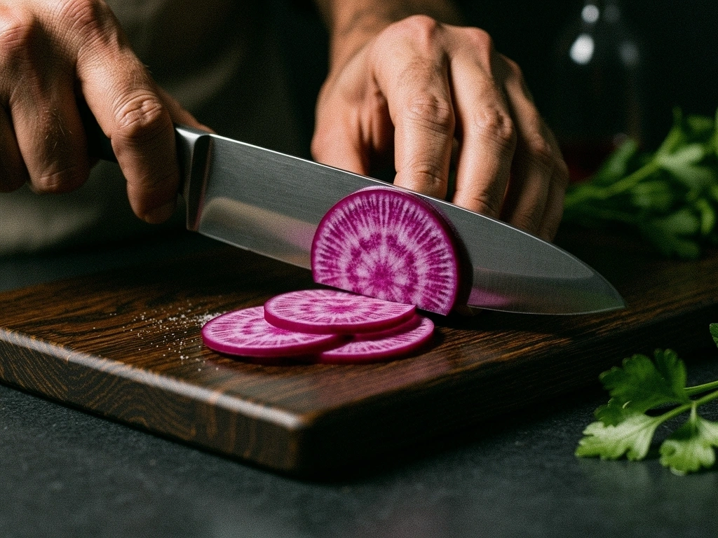 Präzises Schneiden von Gemüse